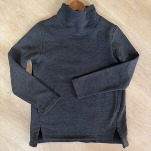 Nau Merino Wool Blend Charcoal Gray Sweatshirt Jacket  Women's Large Marsupial